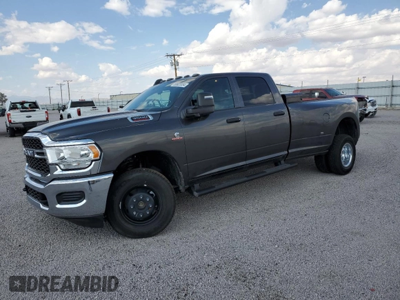 2024 Ram 3500 Tradesman with VIN 3C63RRGL1RG317583, listed as a Copart auction lot 69928554 with 839 mi miles and Salvage Title. Bid and sale history available at carsss.com. Image 1.