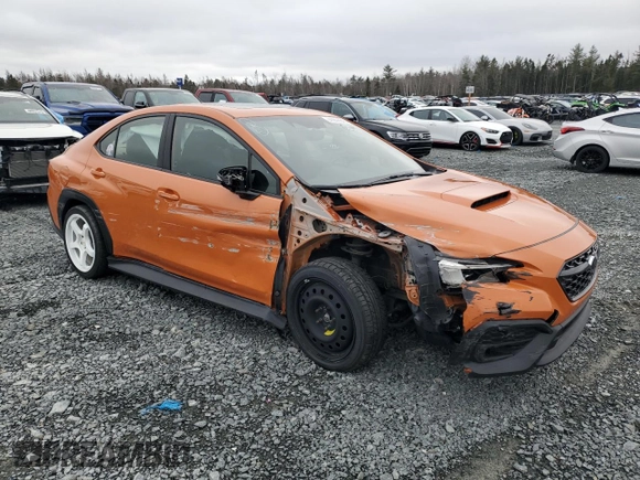 2022 Subaru WRX Limited with VIN JF1VBAN69N8023097, listed as a Copart auction lot 41806645 with 20,109 mi miles and Salvage Title. Bid and sale history available at carsss.com. Image 4.