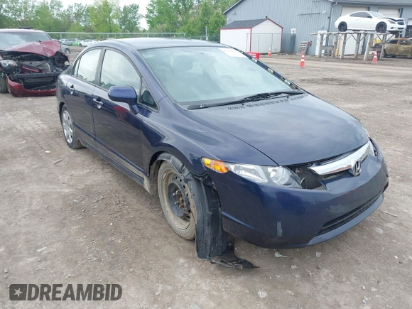 2008 Honda Civic LX z VIN 1HGFA16528L023887, wystawiony jako IAAI lot #42258235 z przebiegiem 262 586 mil mil oraz . Historia ofert i sprzedaży dostępna na DreamBid. Obrazek 1.