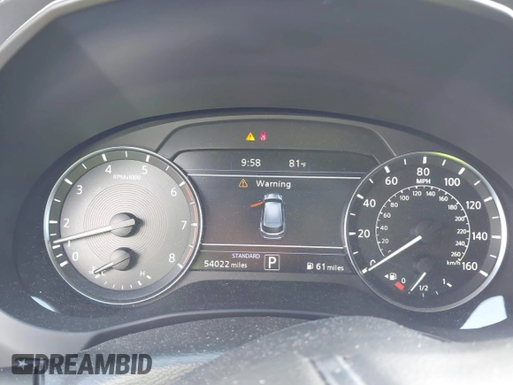 2020 Infiniti QX50 Luxe with VIN 3PCAJ5M14LF116289, listed as a IAAI auction lot 42519638 with 54,022 mi miles and . Bid and sale history available at DreamBid. Image 7.