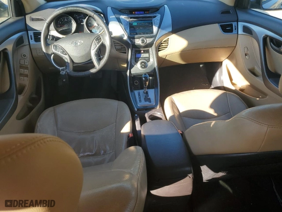 2013 Hyundai Elantra GLS PZEV with VIN 5NPDH4AE1DH217707, listed as a Copart auction lot 81899074 with 144,437 mi miles and Salvage Title. Bid and sale history available at carsss.com. Image 8.