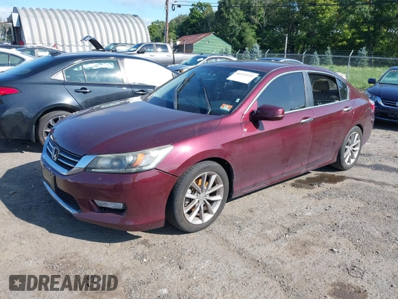 2013 Honda Accord Sdn EX-L with VIN 1HGCR2F88DA121565, listed as a IAAI auction lot 40155535 with 128,733 mi miles. Bid and sale history available at carsss.com. Image 2.