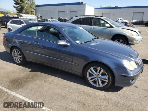 2007 Mercedes-Benz CLK 350 with VIN WDBTJ56H77F232444, listed as a Copart auction lot 77906264 with 123,537 mi miles and Clean title. Bid and sale history available at DreamBid. Image 4.