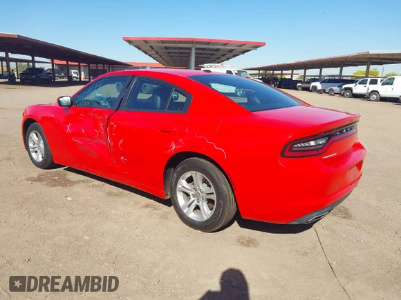 2022 Dodge Charger SXT with VIN 2C3CDXBG8NH208316, listed as a IAAI auction lot 42099897 with 47,596 mi miles and . Bid and sale history available at carsss.com. Image 3.