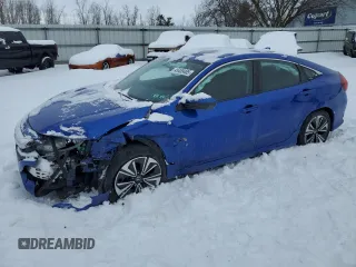 2017 Honda Civic Sedan EX-T with VIN 19XFC1F37HE201311, listed as a Copart auction lot 45459485 with 27,517 mi miles and Salvage Title. Bid and sale history available at carsss.com. Image 1.