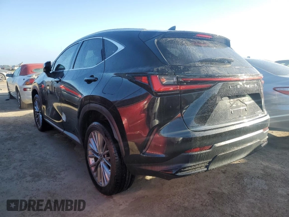 2023 Lexus NX 350h Luxury with VIN 2T2HKCEZ7PC013958, listed as a Copart auction lot 76819444 with 23,440 mi miles and Non Repairable. Bid and sale history available at DreamBid. Image 2.