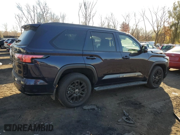 2024 Toyota Sequoia SR5 with VIN 7SVAAABA5RX034278, listed as a Copart auction lot 77832784 with 0 mi miles and Salvage Title. Bid and sale history available at carsss.com. Image 3.