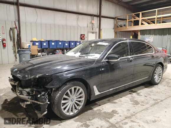 2017 BMW 7 Series 740i with VIN WBA7E2C3XHG741046, listed as a Copart auction lot 45382705 with 99,065 mi miles and Salvage Title. Bid and sale history available at carsss.com. Image 1.