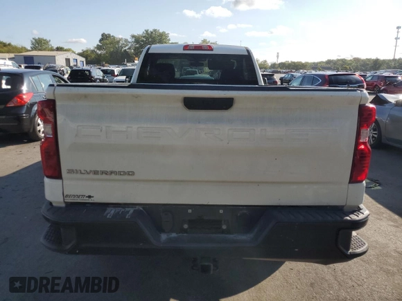 2021 Chevrolet Silverado 1500 Work Truck with VIN 3GCNWAEK0MG400260, listed as a Copart auction lot 71597894 with 53,430 mi miles and Salvage Title. Bid and sale history available at carsss.com. Image 6.