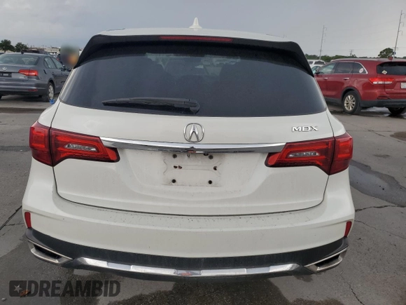 2017 Acura MDX Technology with VIN 5FRYD3H55HB006252, listed as a Copart auction lot 58595065 with 159,857 mi miles and Salvage title. Bid and sale history available at DreamBid. Image 6.