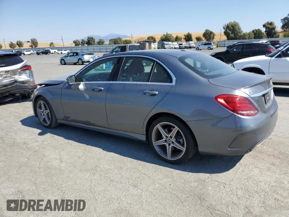 2018 Mercedes-Benz C 300 with VIN 55SWF4JB3JU280093, listed as a Copart auction lot 64334245 with 65,251 mi miles and Salvage title. Bid and sale history available at DreamBid. Image 2.