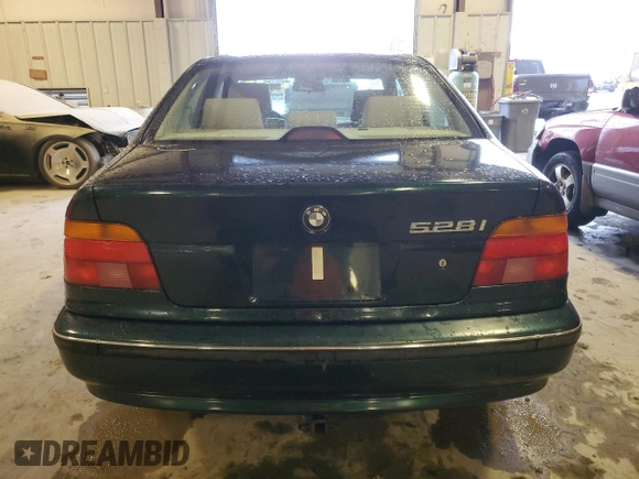1997 BMW 5 Series 528iA with VIN WBADD6325VBW23550, listed as a Copart auction lot 87943625 with 216,901 mi miles and Salvage Title. Bid and sale history available at carsss.com. Image 6.