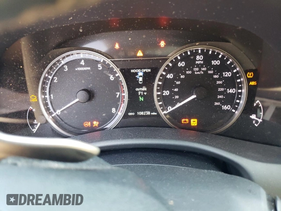 2013 Lexus GS 350 with VIN JTHBE1BL2D5020572, listed as a Copart auction lot 53092485 with 108,238 mi miles and Salvage title. Bid and sale history available at DreamBid. Image 9.