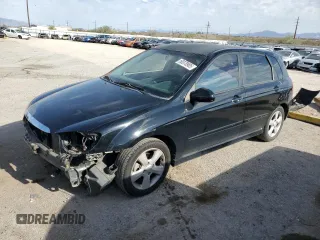2008 Kia Spectra with VIN KNAFE161485015792, listed as a Copart auction lot 50378905 with 162,100 mi miles and Salvage Title. Bid and sale history available at carsss.com. Image 1.