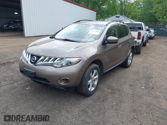 2009 Nissan Murano S with VIN JN8AZ18W69W138889, listed as a IAAI auction lot 42162009 with 97,615 mi miles. Bid and sale history available at carsss.com. Image 2.
