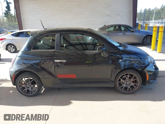 2015 FIAT 500 Turbo with VIN 3C3CFFHH2FT509287, listed as a IAAI auction lot 42030972 with 112,029 mi miles. Bid and sale history available at carsss.com. Image 13.
