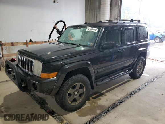 2008 Jeep Commander Sport with VIN 1J8HG48K48C235046, listed as a Copart auction lot 72966414 with 149,303 mi miles and Salvage Title. Bid and sale history available at carsss.com. Image 1.