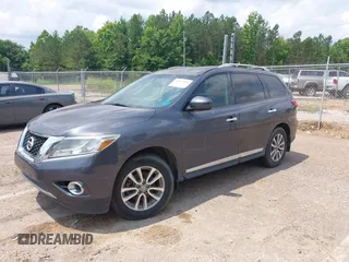 2014 Nissan Pathfinder Platinum z VIN 5N1AR2MN1EC734966, wystawiony jako IAAI lot #42407058 z przebiegiem 99 998 mil mil oraz . Historia ofert i sprzedaży dostępna na DreamBid. Obrazek 2.