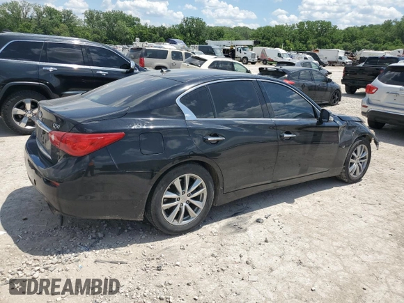 2014 Infiniti Q50 Premium with VIN JN1BV7AP6EM691276, listed as a Copart auction lot 56111145 with 209,033 mi miles and Salvage title. Bid and sale history available at DreamBid. Image 3.