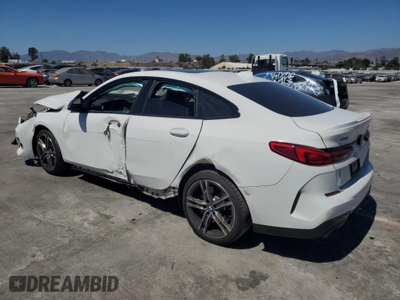 2020 BMW 2 Series M235i xDrive with VIN WBA13AL02L7F86225, listed as a Copart auction lot 68057514 with 38,081 mi miles and Salvage Title. Bid and sale history available at carsss.com. Image 2.