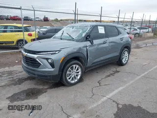2024 Chevrolet TrailBlazer LS with VIN KL79MMS24RB184438, listed as a IAAI auction lot 41848482 with 17,136 mi miles and . Bid and sale history available at DreamBid. Image 2.