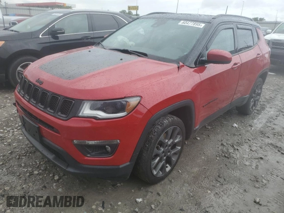 2019 Jeep Compass High Altitude z VIN 3C4NJDCB3KT780850, wystawiony jako Copart lot #60477895 z przebiegiem 95 720 mil mil oraz Szkoda całkowita • Salvage title. Historia ofert i sprzedaży dostępna na DreamBid. Obrazek 1.
