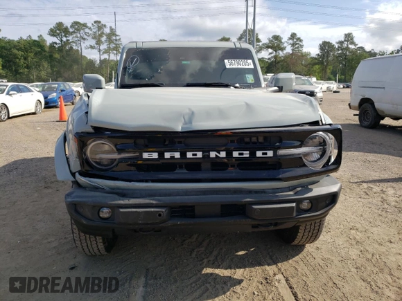 2024 Ford Bronco Outer Banks с VIN 1FMEE8BP8RLA73270, выставлен на аукционе Copart как лот 56790205 с пробегом 8 715 миль миль и Списание • Salvage title. История ставок и продаж доступна на DreamBid. Изображение 5.