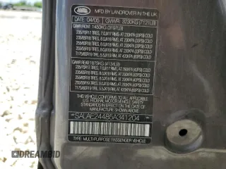 2005 Land Rover LR3 with VIN SALAE24485A341204, listed as a Copart auction lot 60328814 with Not provided miles and Salvage title. Bid and sale history available at DreamBid. Image 15.