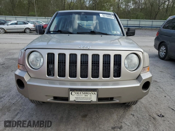 2010 Jeep Patriot Sport with VIN 1J4NF2GB5AD520142, listed as a Copart auction lot 55108685 with 145,943 mi miles and Clean Title. Bid and sale history available at carsss.com. Image 5.