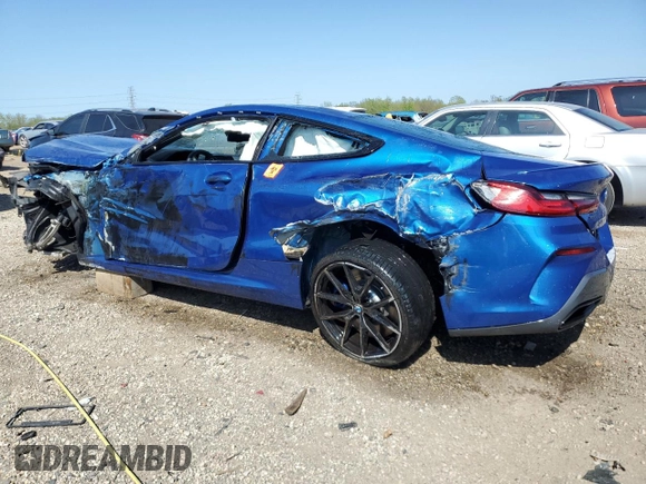 2019 BMW 8 Series M850i xDrive with VIN WBABC4C58KBU96586, listed as a Copart auction lot 55879625 with Not provided miles and Salvage title. Bid and sale history available at DreamBid. Image 2.