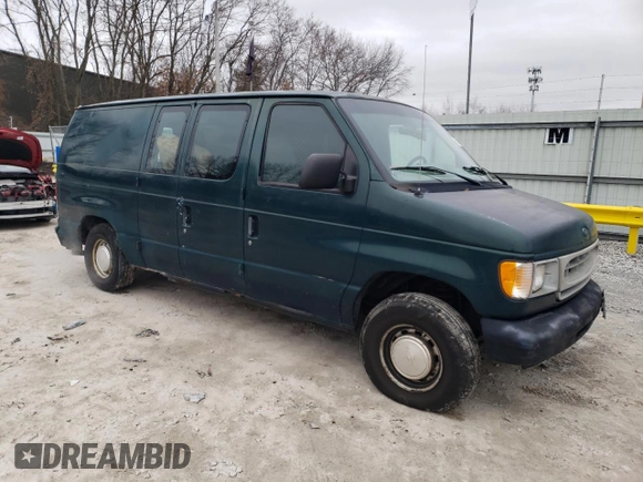 1999 Ford Econoline Cargo with VIN 1FTRE1424XHB64812, listed as a Copart auction lot 85494344 with 197,032 mi miles and Non Repairable. Bid and sale history available at carsss.com. Image 4.