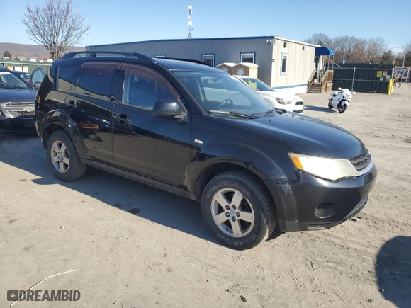 2007 Mitsubishi Outlander LS with VIN JA4MT31X67U010809, listed as a Copart auction lot 48385255 with 146,506 mi miles and Salvage Title. Bid and sale history available at carsss.com. Image 4.