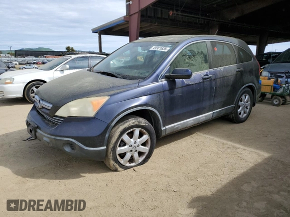 2007 Honda CR-V EX-L with VIN JHLRE48757C020354, listed as a Copart auction lot 49921635 with Not Provided miles and Clean Title. Bid and sale history available at carsss.com. Image 1.