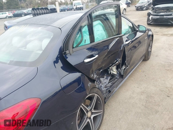 2016 Mercedes-Benz C 450 AMG with VIN 55SWF6EB1GU127291, listed as a IAAI auction lot 41930711 with 32,614 mi miles and . Bid and sale history available at carsss.com. Image 6.