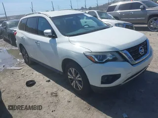 2017 Nissan Pathfinder SV z VIN 5N1DR2MM2HC689187, wystawiony jako IAAI lot #41737686 z przebiegiem 103 024 mil mil oraz . Historia ofert i sprzedaży dostępna na DreamBid. Obrazek 1.
