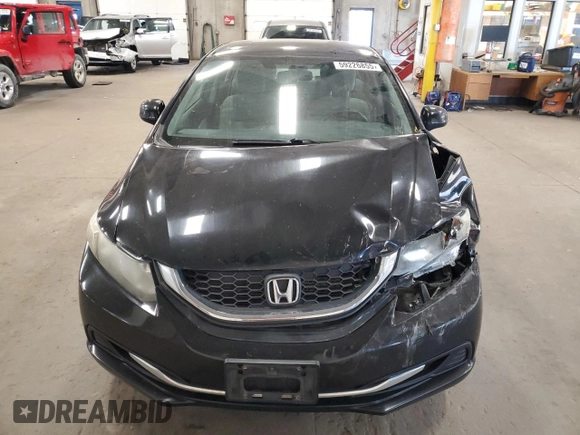 2013 Honda Civic LX z VIN 2HGFB2F52DH301214, wystawiony jako Copart lot #59226855 z przebiegiem 182 989 mil mil oraz Czysty tytuł • Clean title. Historia ofert i sprzedaży dostępna na DreamBid. Obrazek 5.