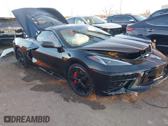 2020 Chevrolet Corvette 2LT with VIN 1G1Y72D45L5100957, listed as a IAAI auction lot 41019383 with 20,599 mi miles. Bid and sale history available at carsss.com. Image 1.