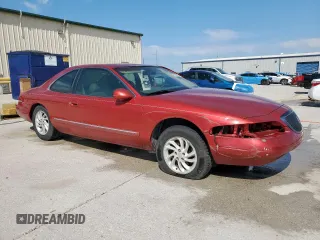 1997 Lincoln Mark VIII with VIN 1LNLM91V7VY638752, listed as a Copart auction lot 53286455 with 126,803 mi miles and Salvage Title. Bid and sale history available at DreamBid. Image 4.