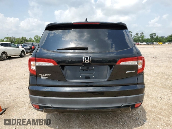2021 Honda Pilot Special Edition with VIN 5FNYF5H29MB022140, listed as a Copart auction lot 54865815 with 87,294 mi miles and Salvage Title. Bid and sale history available at DreamBid. Image 6.