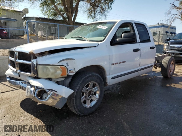 2004 Dodge Ram 2500 SLT with VIN 3D7KA28C04G109758, listed as a Copart auction lot 59914224 with 282,523 mi miles and Salvage Title. Bid and sale history available at carsss.com. Image 1.