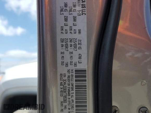 2019 Jeep Compass Trailhawk with VIN 3C4NJDDB3KT785383, listed as a Copart auction lot 53398135 with 83,498 mi miles and Salvage Title. Bid and sale history available at carsss.com. Image 13.