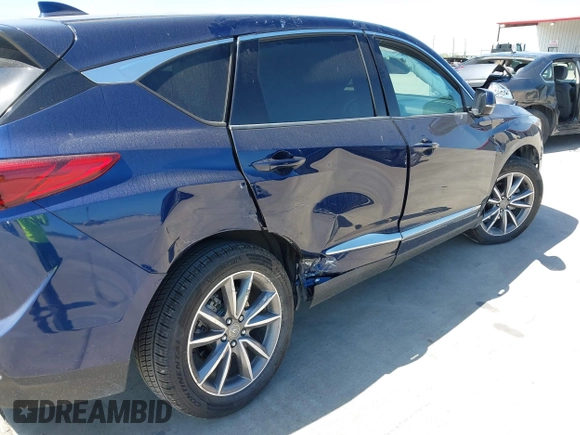 2021 Acura RDX w/Technology Package with VIN 5J8TC1H57ML007284, listed as a IAAI auction lot 41991291 with 35,472 mi miles. Bid and sale history available at carsss.com. Image 6.