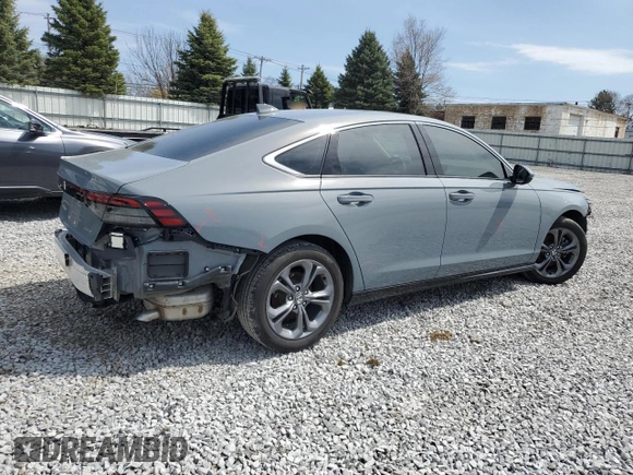 2023 Honda Accord EX-L with VIN 1HGCY2F62PA061403, listed as a Copart auction lot 53706615 with 24,210 mi miles and Salvage title. Bid and sale history available at DreamBid. Image 3.