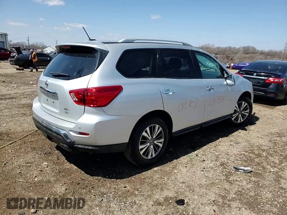 2018 Nissan Pathfinder SV z VIN 5N1DR2MM6JC639754, wystawiony jako Copart lot #52233075 z przebiegiem 75 737 mil mil oraz Czysty tytuł • Clean title. Historia ofert i sprzedaży dostępna na DreamBid. Obrazek 15.