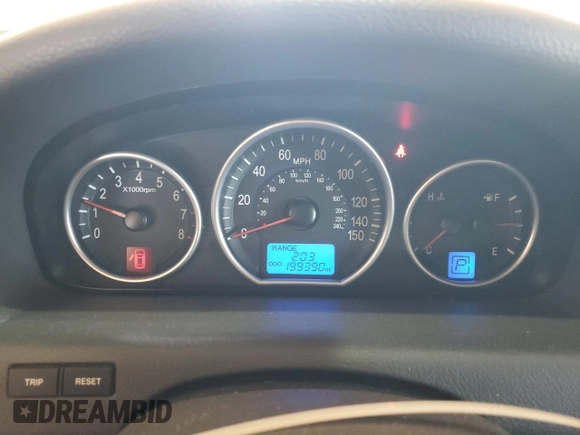 2010 Hyundai Veracruz Limited with VIN KM8NU4CC8AU117838, listed as a Copart auction lot 47407225 with 199,390 mi miles and Salvage Title. Bid and sale history available at DreamBid. Image 9.