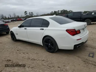 2015 BMW 7 Series 740Li with VIN WBAYE4C52FD947008, listed as a Copart auction lot 45206035 with 123,551 mi miles and Salvage Title. Bid and sale history available at DreamBid. Image 2.