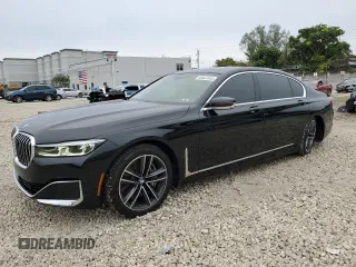 2022 BMW 7 Series 750i xDrive with VIN WBA7U2C02NCJ27538, listed as a Copart auction lot 42022885 with 29,083 mi miles and Salvage Title. Bid and sale history available at carsss.com. Image 1.