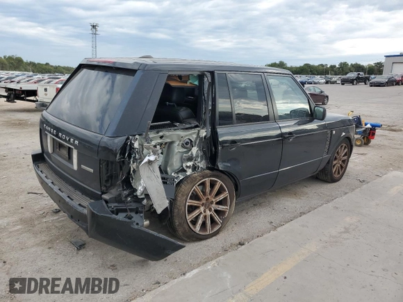 2012 Land Rover Range Rover SC with VIN SALMF1E44CA377469, listed as a Copart auction lot 71765504 with 96,648 mi miles and Salvage title. Bid and sale history available at DreamBid. Image 3.