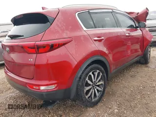2017 Kia Sportage EX with VIN KNDPN3AC8H7124045, listed as a IAAI auction lot 41656874 with 1 mi miles. Bid and sale history available at carsss.com. Image 4.