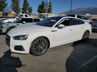 2019 Audi A5 Sportback Premium Plus with VIN WAUBNCF57KA035997, listed as a Copart auction lot 51957985 with 66,354 mi miles and Salvage Title. Bid and sale history available at carsss.com. Image 1.